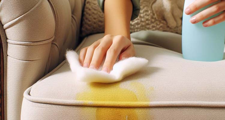 راهنمای تمیز کردن لکه‌های رنگی روی مبل